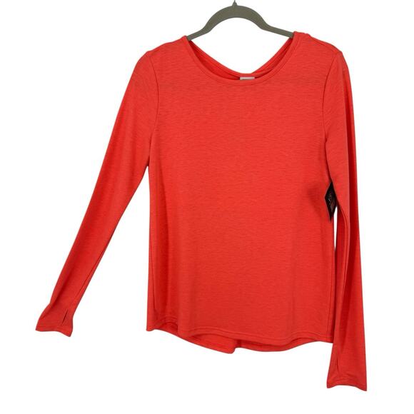 Victorias Secret VSX Sport Open Keyhole Back Top size Small Neon Orange NEW - Picture 1 of 10